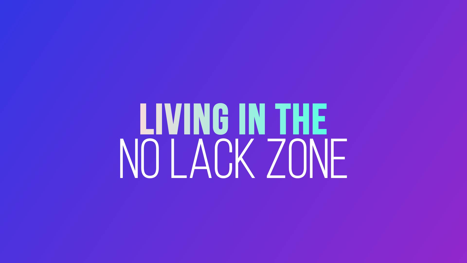 Grace Life Academy Living In The No Lack Zone